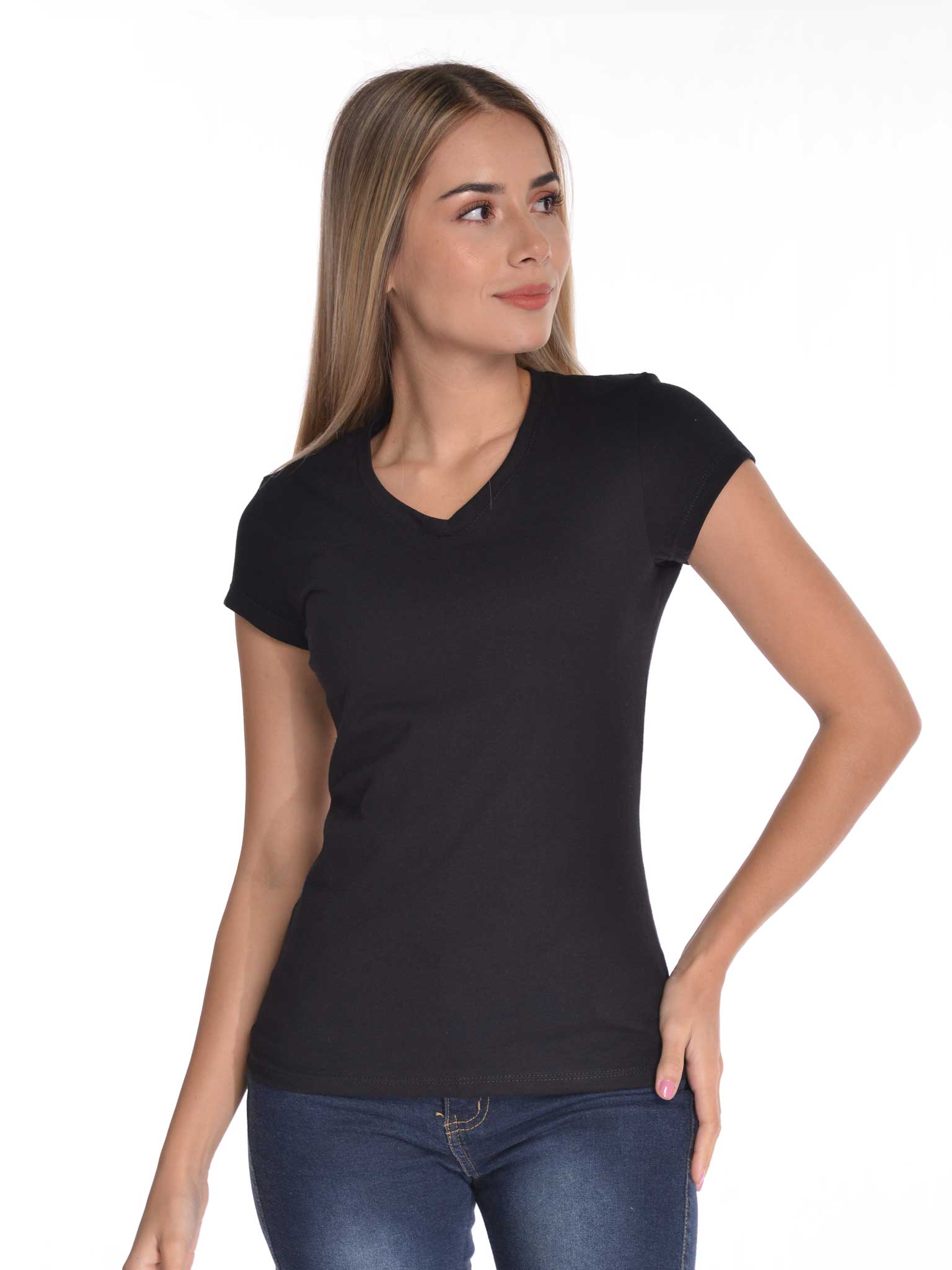 Womens T-Shirt V Neck