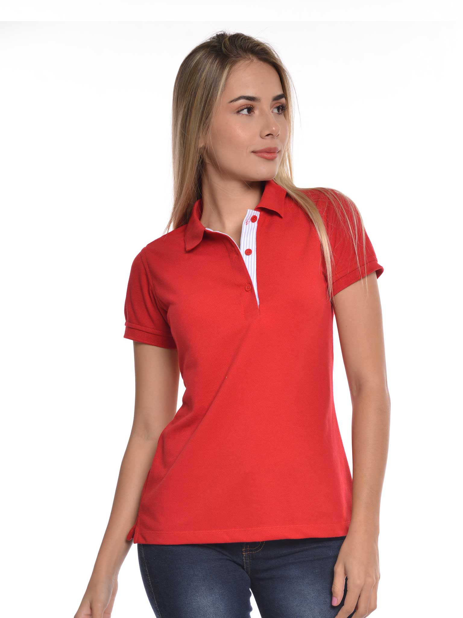 Womens's Stripes Polo Shirt
